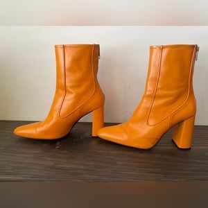 Orange Zara Boots